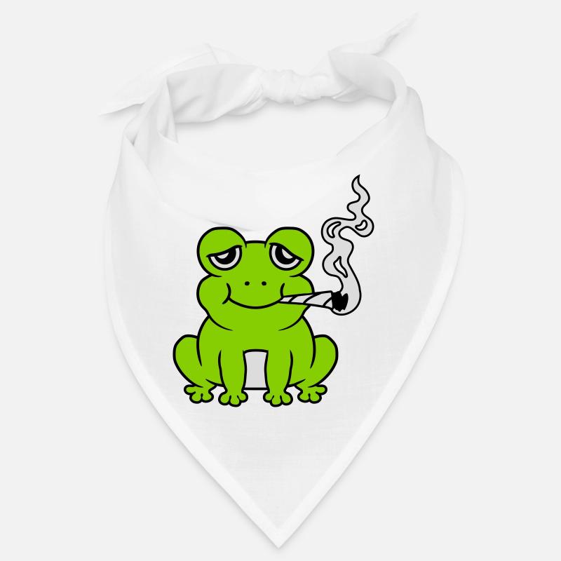 Bekiffter Weed Joint Frosch Bandana