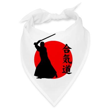 Aikido - Bandana - Weiß - Vorne
