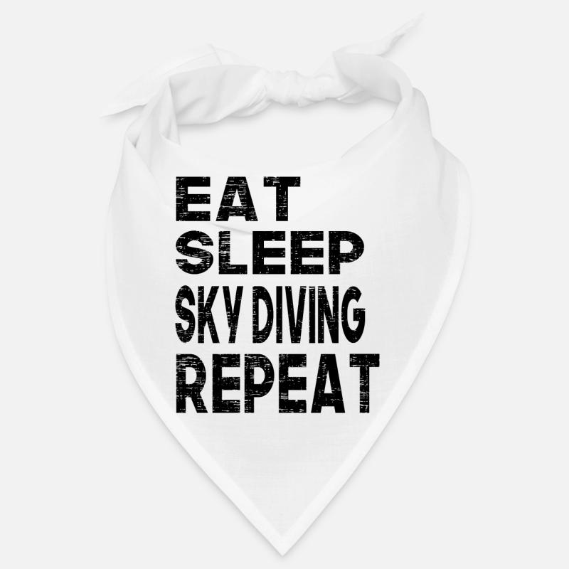 Eat Sleep Sky Diving Repeat Bandana