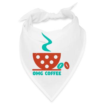 OMG KAFFEE DORT - Bandana - Weiß - Vorne