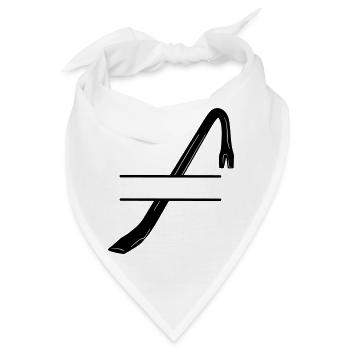 Einbruchslogo Brechstange oder Brechstange - Bandana - Weiß - Vorne