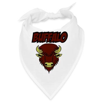 buffalo 001 - Bandana - Weiß - Vorne