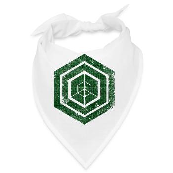 Hexagon-Programmierung Programmierer Codierung geometrisch - Bandana - Weiß - Vorne