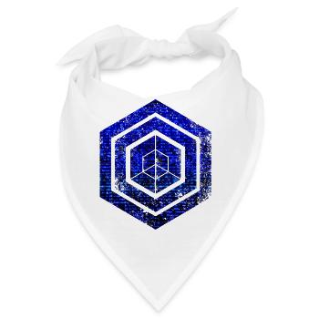 Hexagon-Programmierung Programmierer Codierung geometrisch - Bandana - Weiß - Vorne
