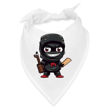 school ninja - Bandana - Weiß - Vorne