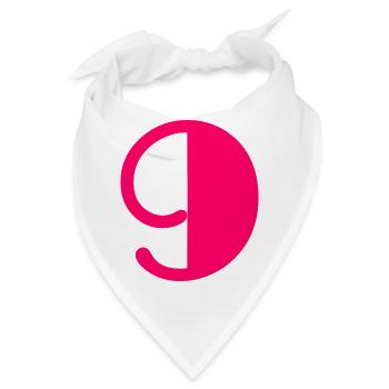 9. ALLES GUTE ZUM GEBURTSTAG. ALLES GUTE ZUM GEBURTSTAG! - Bandana - Weiß - Vorne