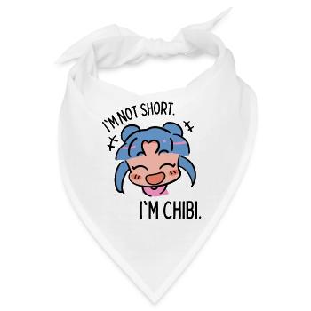 Lustiges Chibi - Bandana - Weiß - Vorne