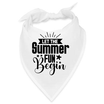 Let the Summer Fun begin - Bandana - Weiß - Vorne