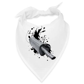 Noch ein Auspuff: Heißer Sound, coole Abgase - Bandana - Weiß - Vorne