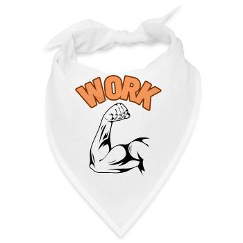 Work - Bandana - Weiß - Vorne