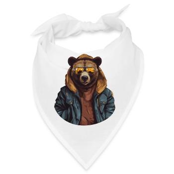 Streetstyle-Bär | Bären-Liebhaber - Bandana - Weiß - Vorne