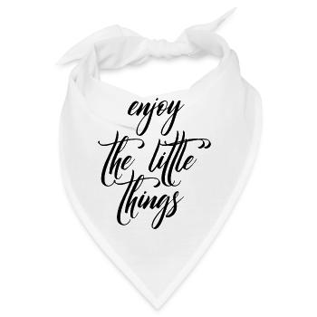 enjoy the little things - Bandana - Weiß - Vorne