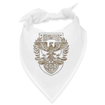 Heer, Militär, Luftwaffe, Marine, Marine, Amerika, USA - Bandana - Weiß - Vorne