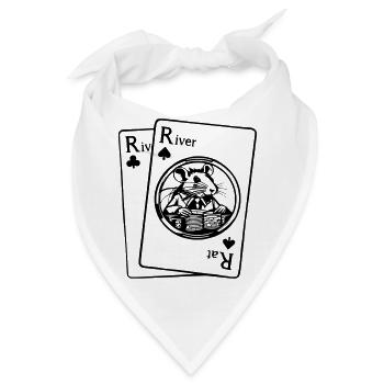 riverrat_eins - Bandana - Weiß - Vorne