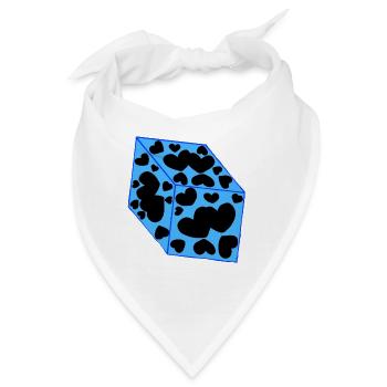 Würfel der Liebe v.Riana, sinnlich - Bandana - Weiß - Vorne