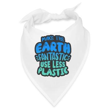 Plastik reduzieren - Bandana - Weiß - Vorne