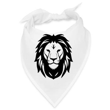 Felin Dschungel Löwenkopf - Bandana - Weiß - Vorne