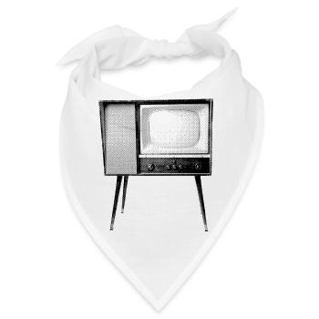 Vintage Fernseher - Bandana - Weiß - Vorne