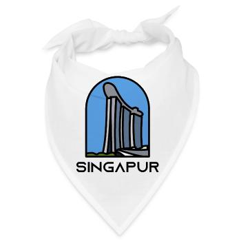 Singapur - Marina Bay Sands - Bandana - Weiß - Vorne