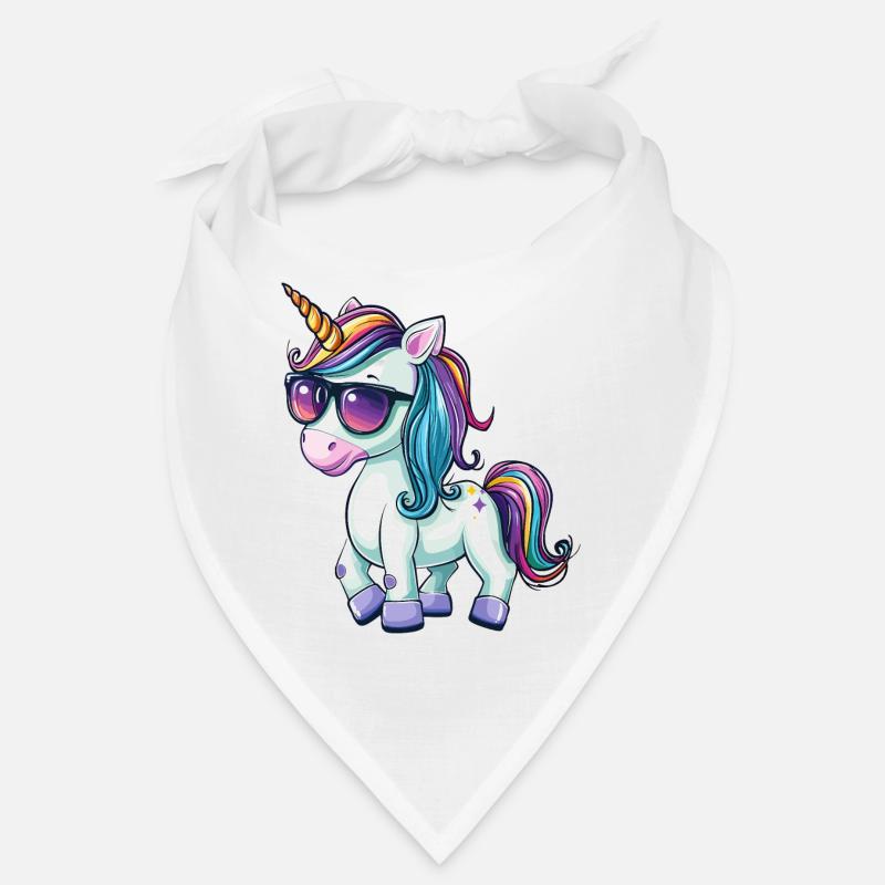 Einhorn Cool Sonnenbrille Einhörner Cartoon Comic Bandana