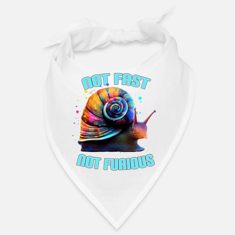 Not Fast Not Furious Snail Bandana