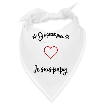 OPA. VATERTAG. FROHER VATERTAG. ICH LIEBE DICH. - Bandana - Weiß - Vorne