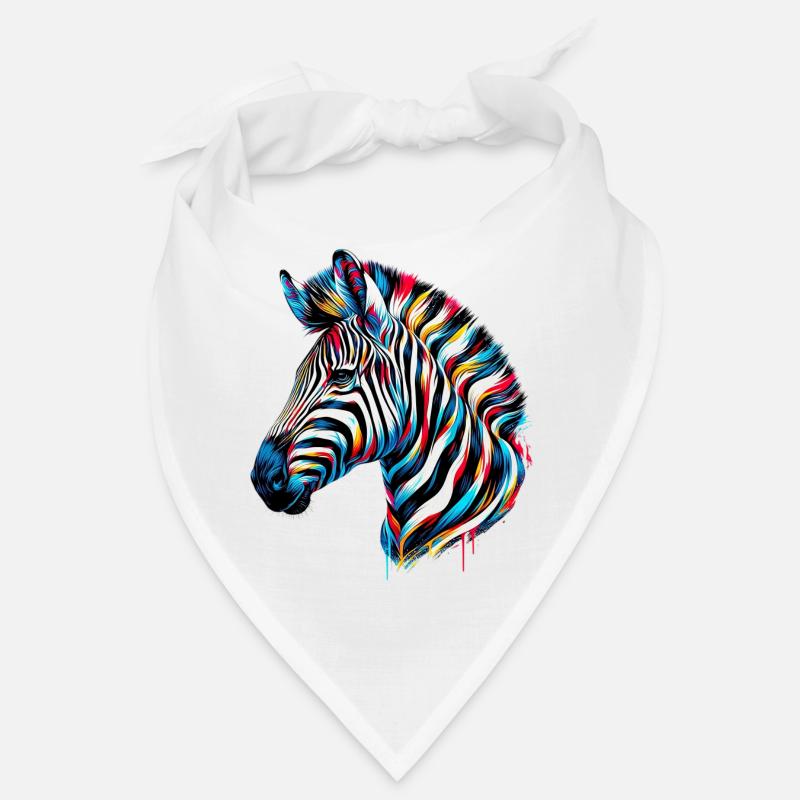 Zebra - Bandana - Weiß
