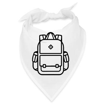 Rucksack - Bandana - Weiß - Vorne