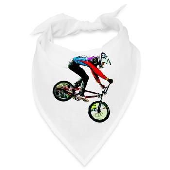 BMX Rennen Rennen - Bandana - Weiß - Vorne