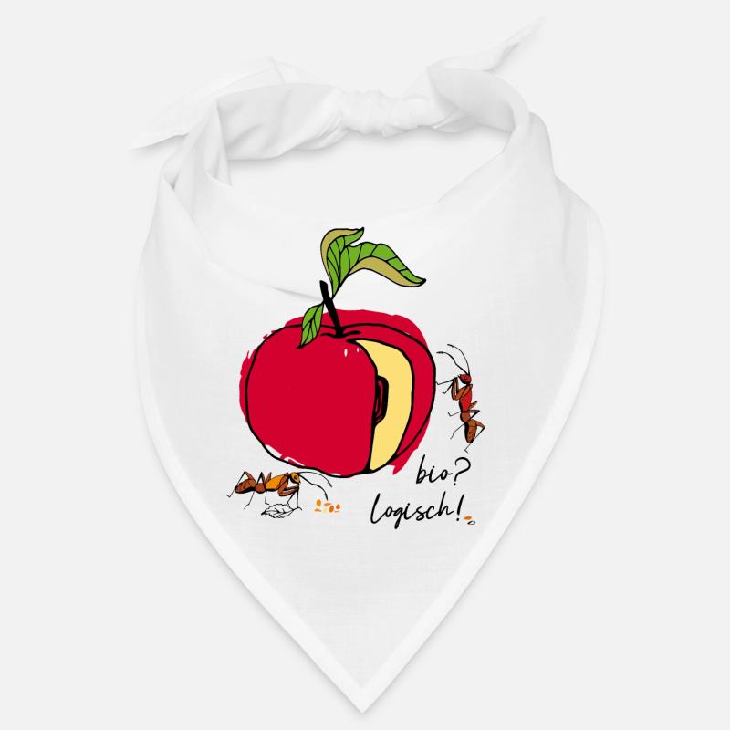 Organic, apple with ants Bandana