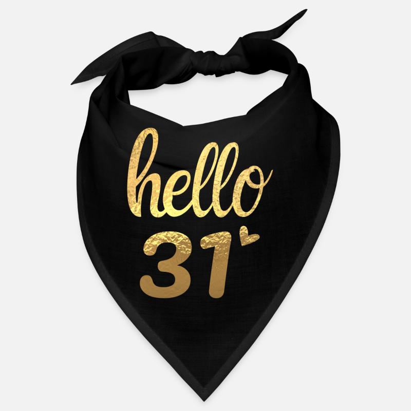 Hello 31 doré Bandana