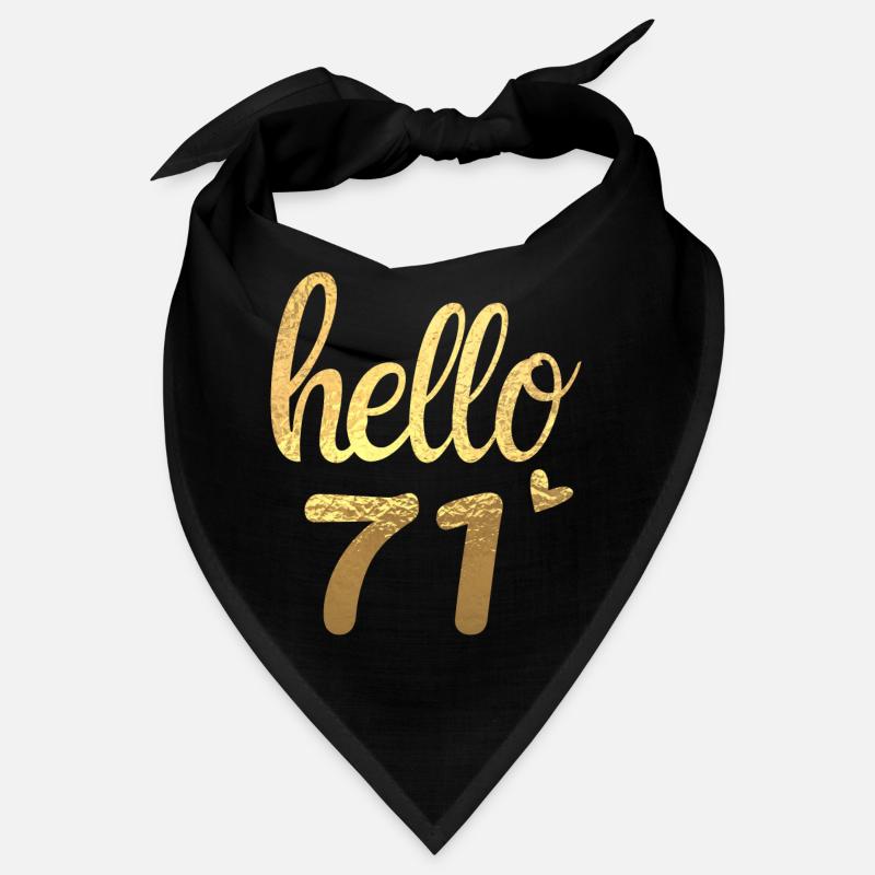 Hello 71 doré Bandana