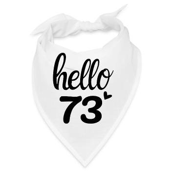 Hallo 73 - Bandana - Weiß - Vorne