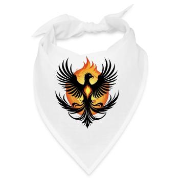 Feuriger Phönix - Bandana - Weiß - Vorne