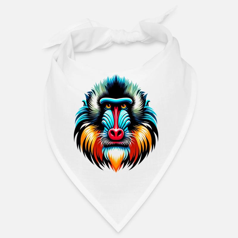 Mandrill-Affe Bandana