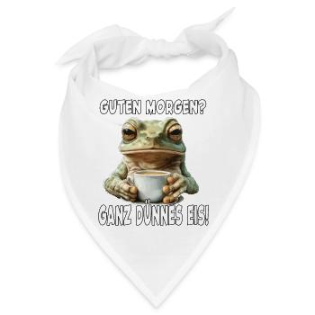 Kaffee Morgenmuffel Mitarbeiter Spruch Lustig Fun - Bandana - Weiß - Vorne