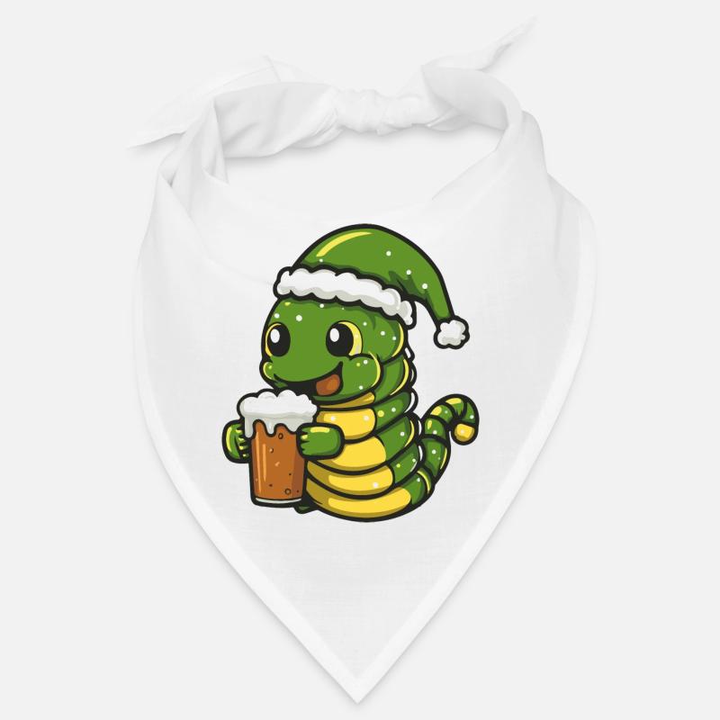 Wurm Weihnachten Bier Bandana