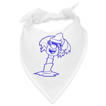 Palme Weihnachtsmann Weihnachten Sonnenbrille Cool - Bandana - Weiß - Vorne