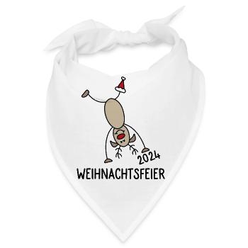 Weihnachtsfeier 2024 - Bandana - Weiß - Vorne