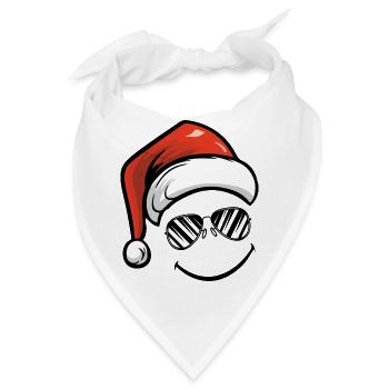 Smileface Nikolaus - Bandana - Weiß - Vorne