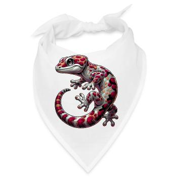 Gecko - Bandana - Weiß - Vorne