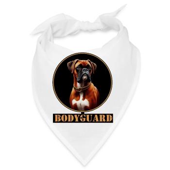 Bodyguard Hundedesign - Boxerhund - Bandana - Weiß - Vorne