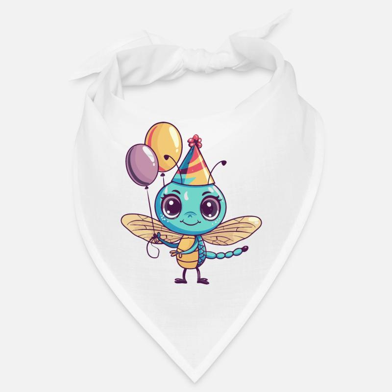 Libellule Anniversaire Bande Dessinée Mignon Bandana