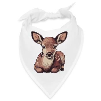 Reh - Bandana - Weiß - Vorne