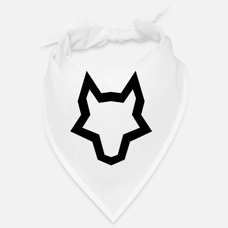 LOGO du loup - Bandana - blanc