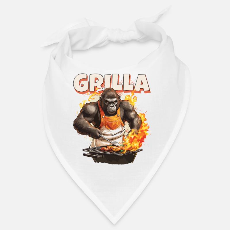 Grilling Grilla Griller Gorilla BBQ Saying Funny Bandana