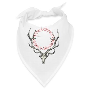 Deer - Bandana - Weiß - Vorne