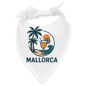 insel mallorca - Bandana - Weiß - Vorne