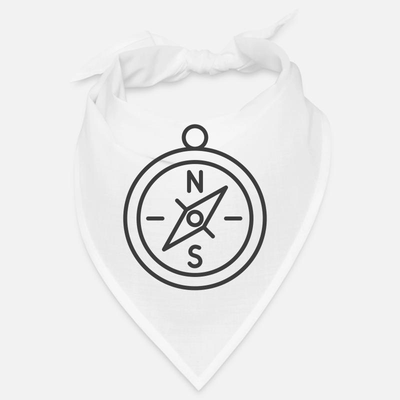 Minimalistisches Kompass-Navigationsdesign Bandana