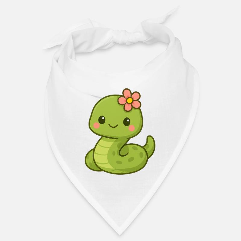 Mignon serpent dame avec fleur Bandana